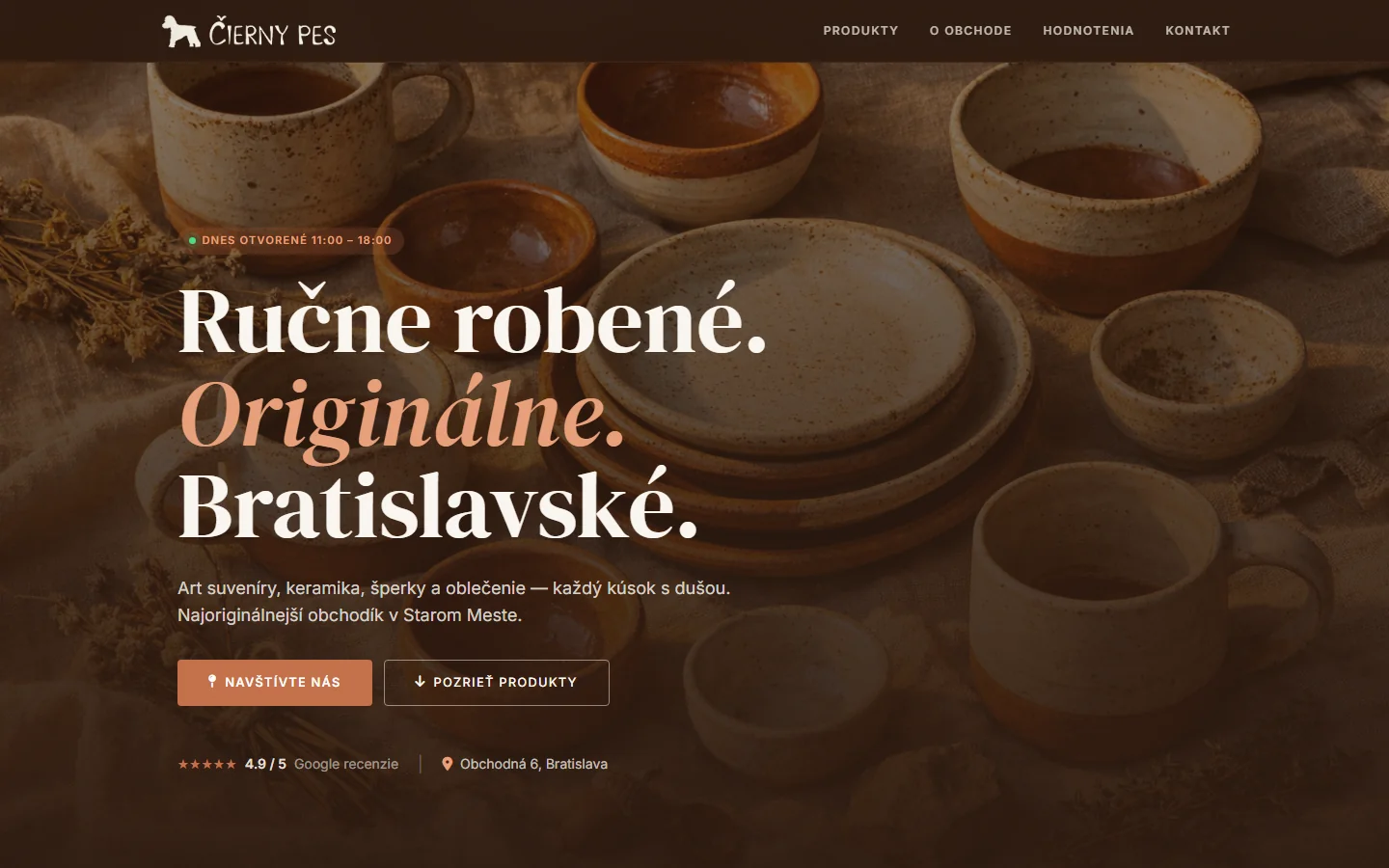 Čierny pes — art suveníry Bratislava — preview